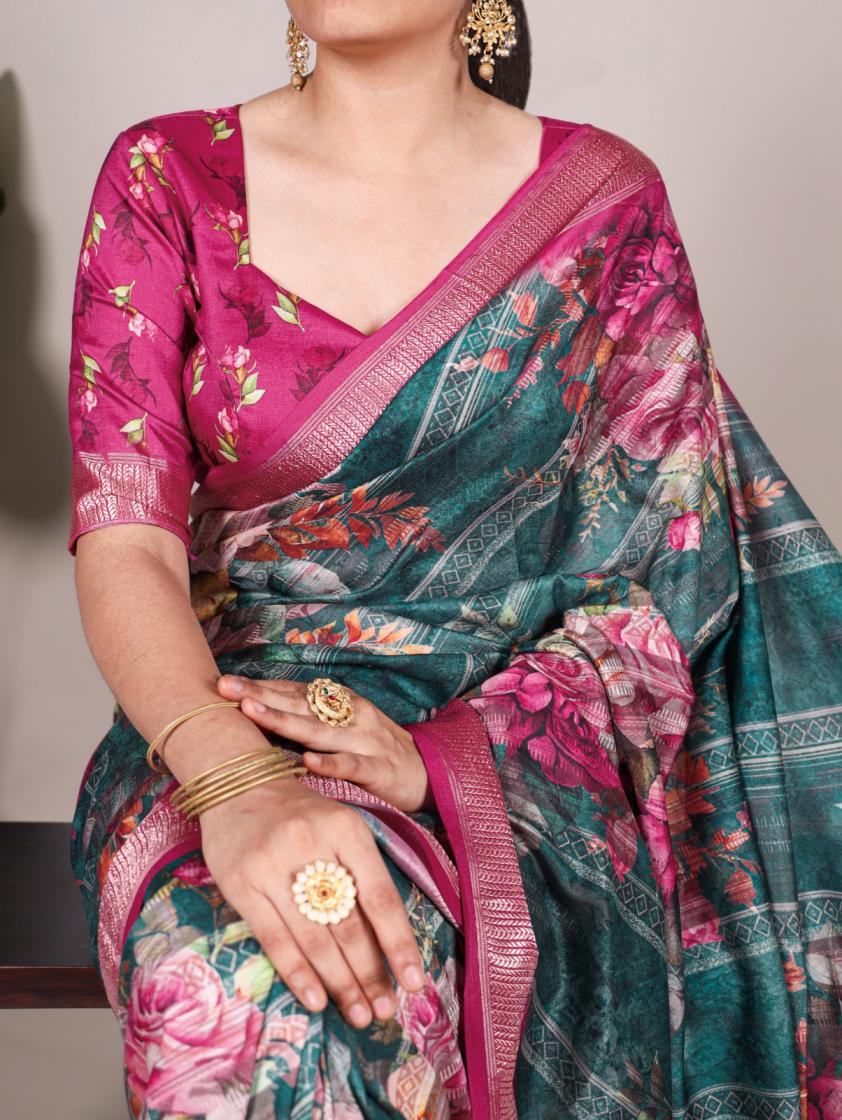 YNF7015 UNIQUE COLOURS TUSSAR SILK BEST SAREE ONLINE 