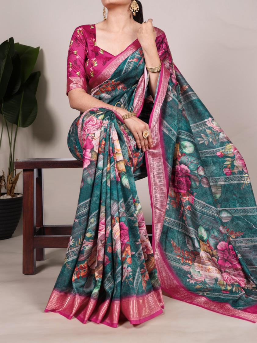 YNF7015 UNIQUE COLOURS TUSSAR SILK BEST SAREE ONLINE 
