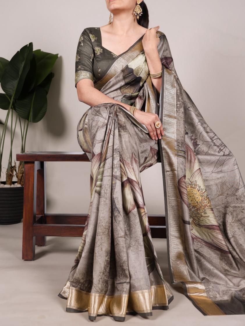 YNF7015 UNIQUE COLOURS TUSSAR SILK BEST SAREE ONLINE 