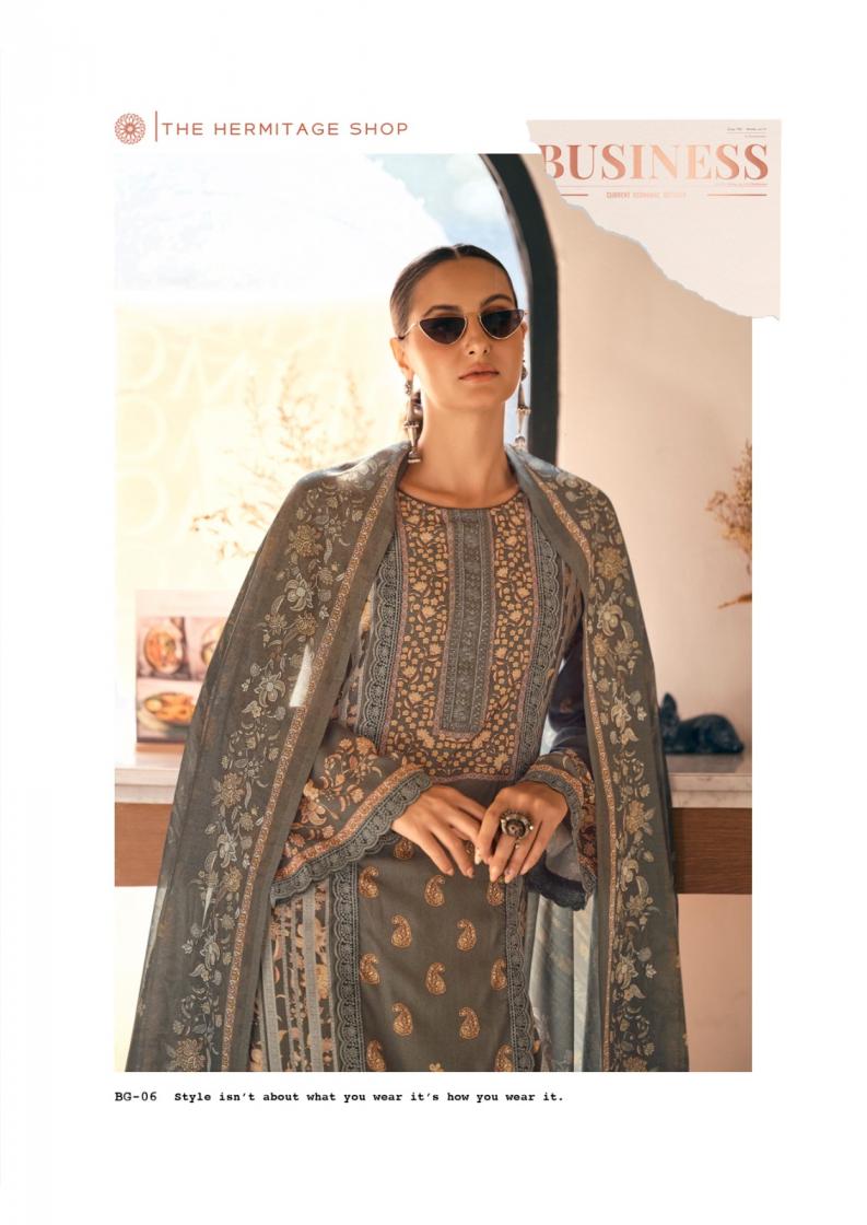 THE HERMITAGE SHOP BAGH EDITION VOL 3 LAWN FULL STITCH PAKISTANI PLUS SIZE 3PCS DRESS