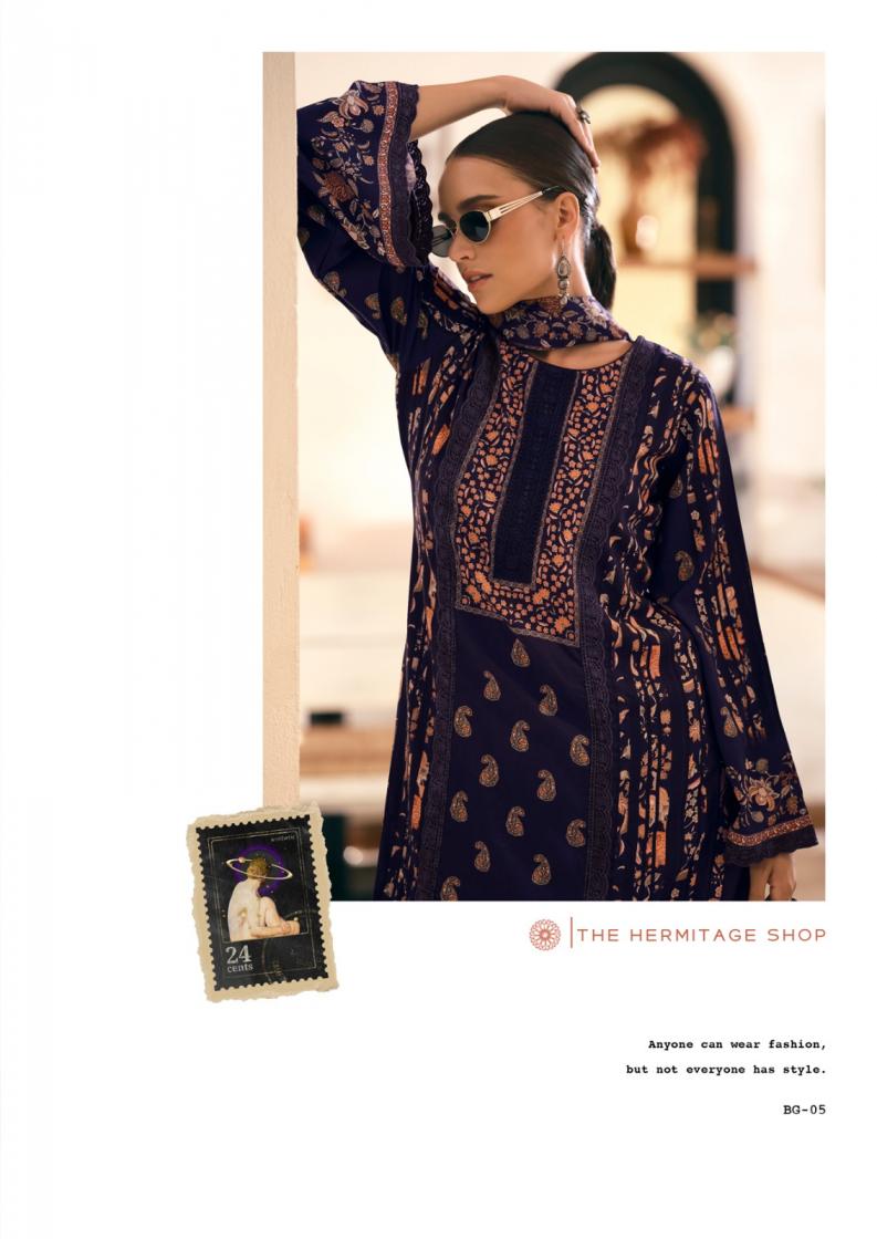 THE HERMITAGE SHOP BAGH EDITION VOL 3 LAWN FULL STITCH PAKISTANI PLUS SIZE 3PCS DRESS