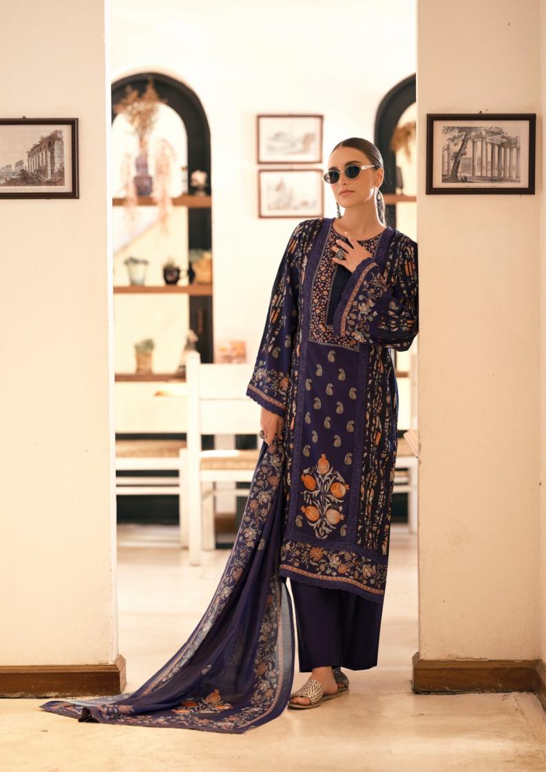 THE HERMITAGE SHOP BAGH EDITION VOL 3 LAWN FULL STITCH PAKISTANI PLUS SIZE 3PCS DRESS