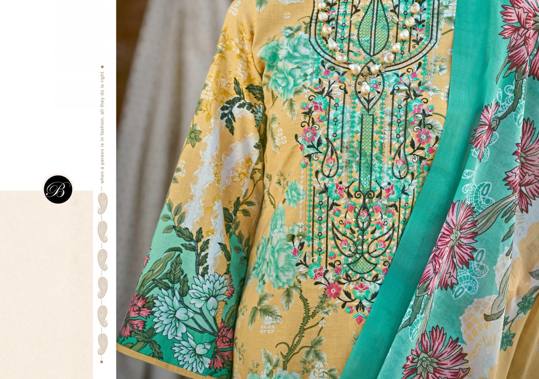 NAIRA VOL 110 BY BELLIZA DESIGNER FULLY STITCH BIG SIZE MODERN PAKISTANI SUITS 