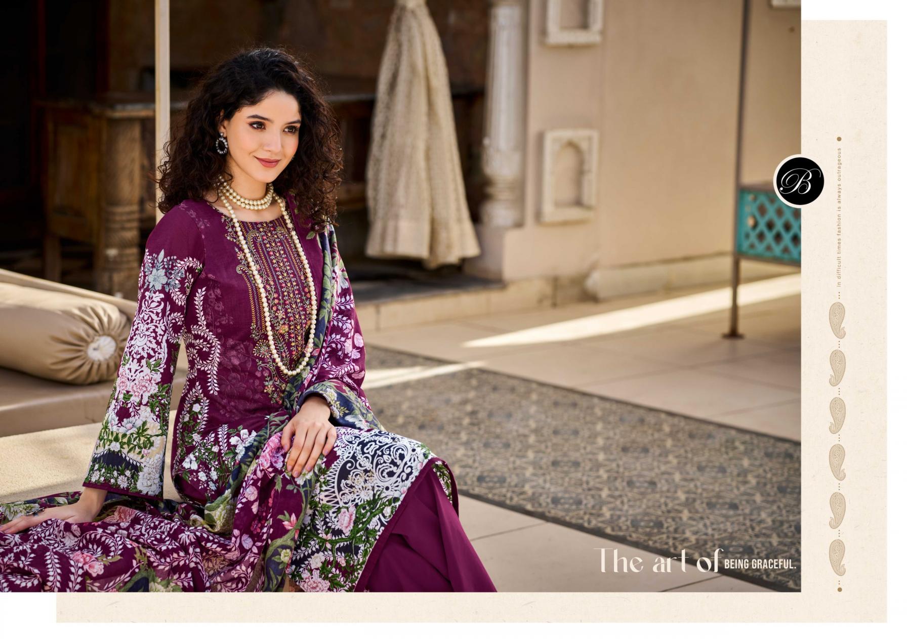 NAIRA VOL 110 BY BELLIZA DESIGNER FULLY STITCH BIG SIZE MODERN PAKISTANI SUITS 