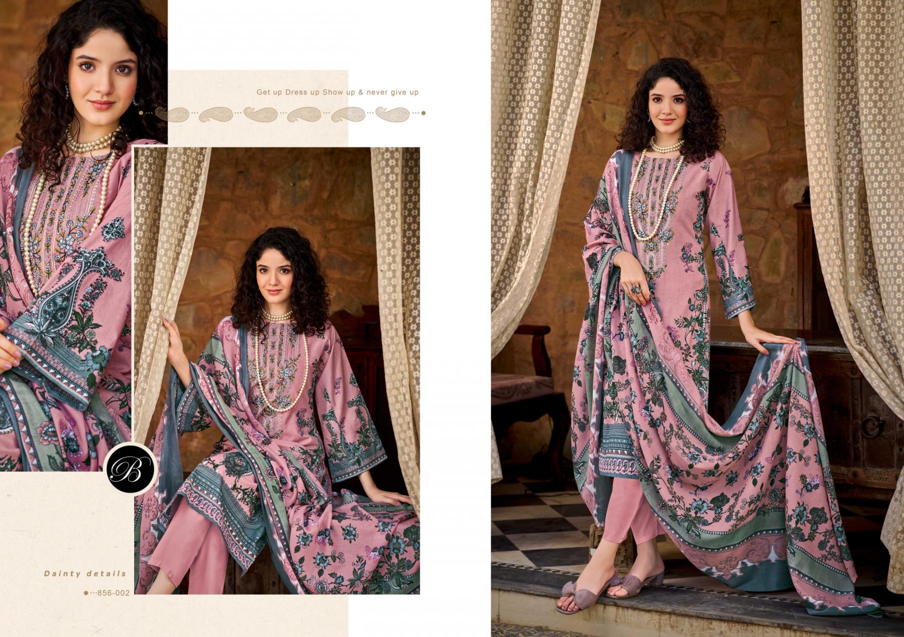 NAIRA VOL 110 BY BELLIZA DESIGNER FULLY STITCH BIG SIZE MODERN PAKISTANI SUITS 