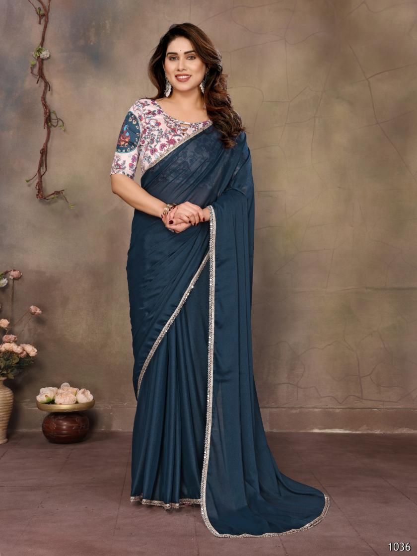 DURGA VOL 4 GEORGETTE UNIQUE BANGLORY PRINT SAREES ONLINE