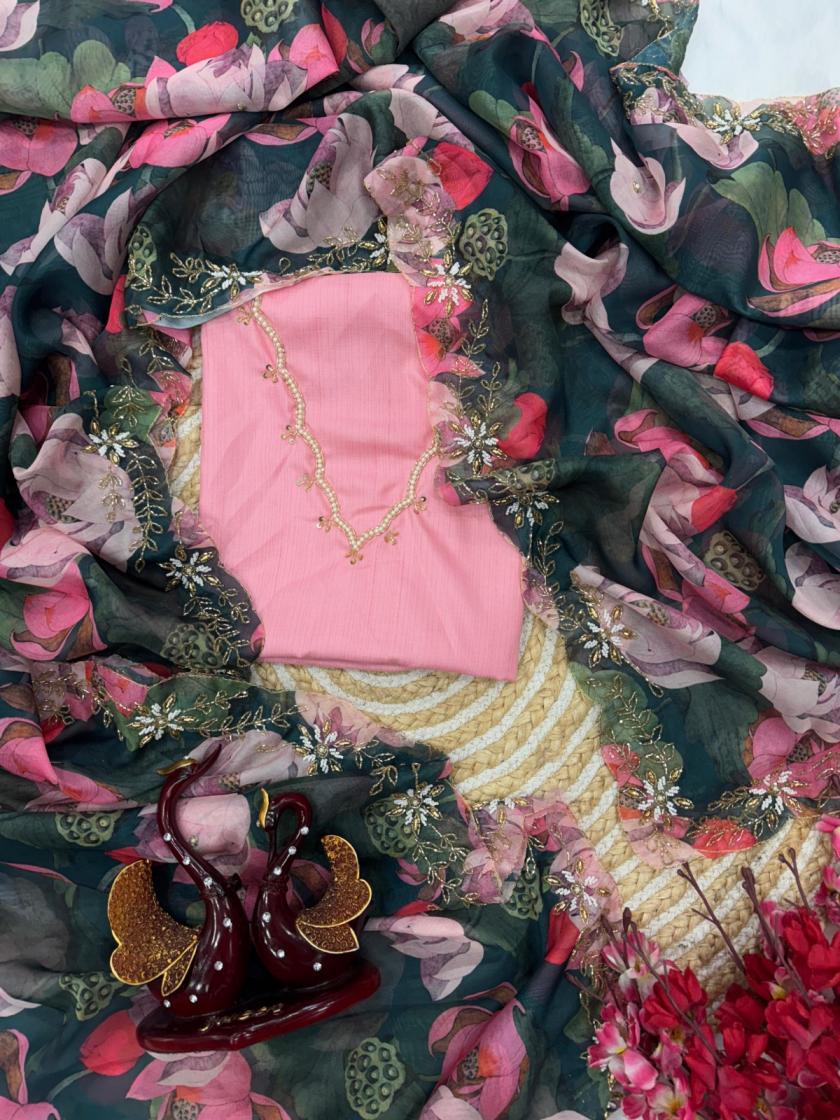 KC 2048 TEBBY SILK BEAUTIFUL FLORAL PRINT STYLISH SAREE FOR WOMENS 