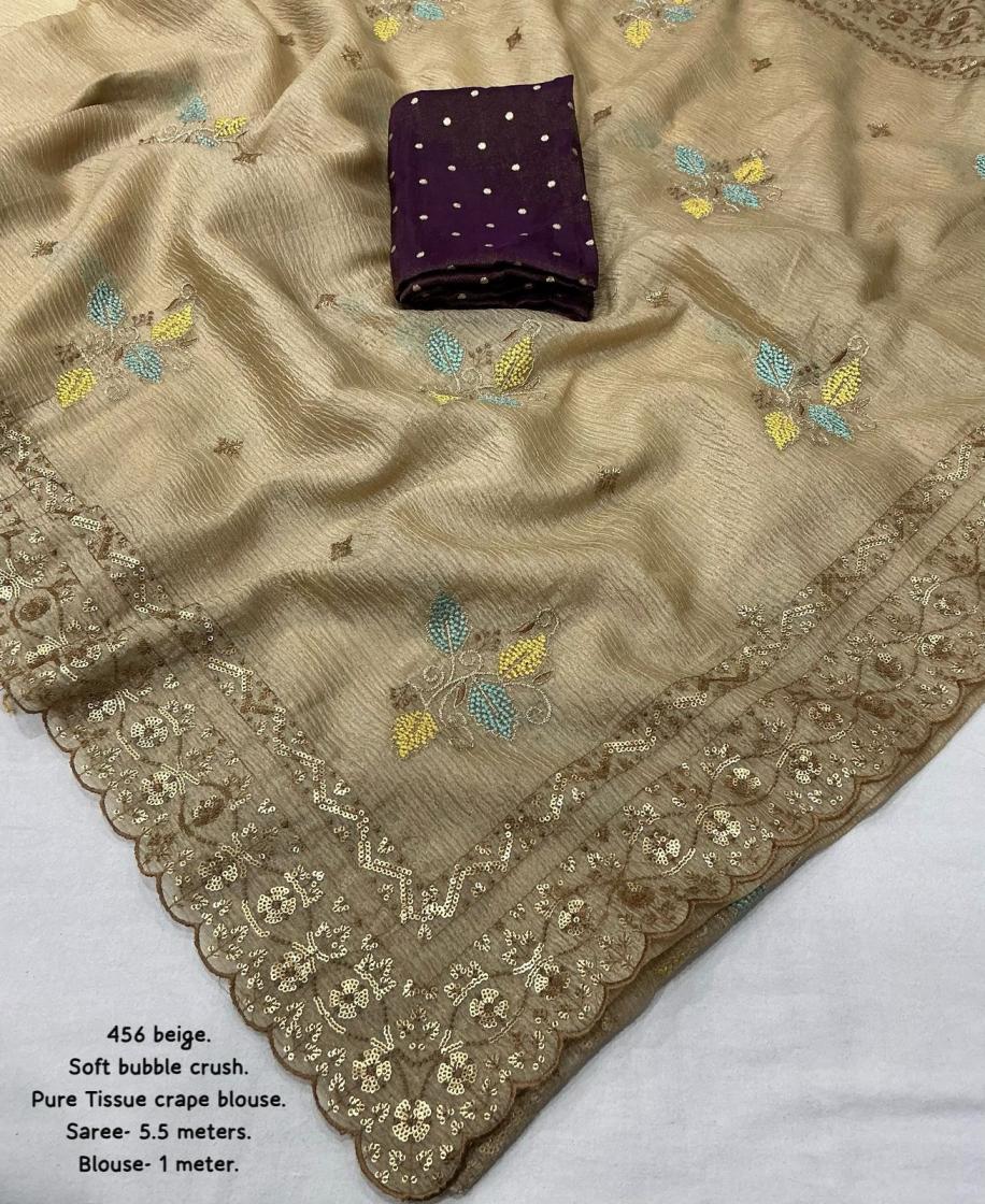 KC 456 BUBBLE CRUSH ELEGANCE PARTY WEAR SAREE ONLINE 
