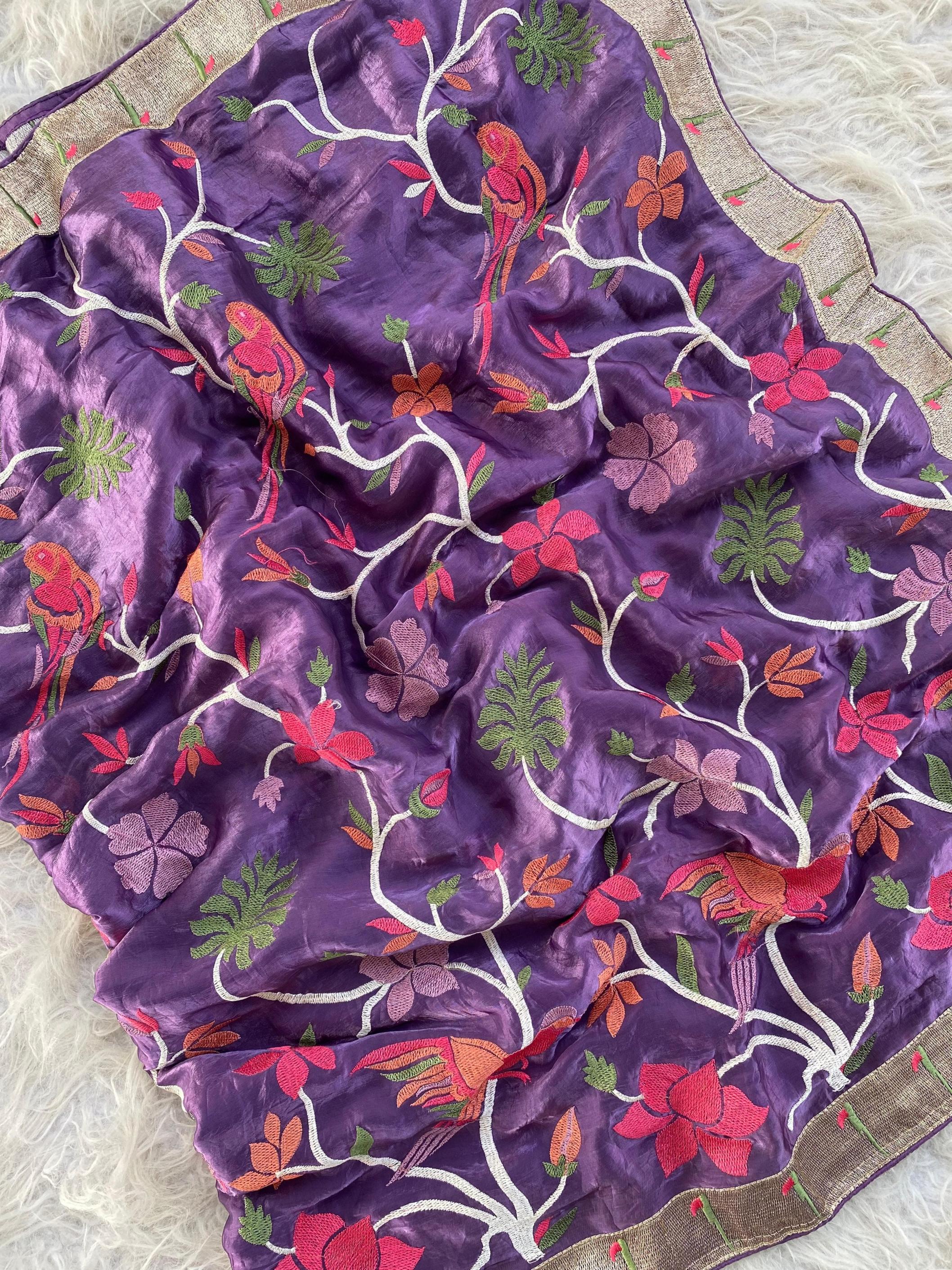 KINGFISHER SILK AMAZING WORK CLASSIC SAREE WHOLESALER 