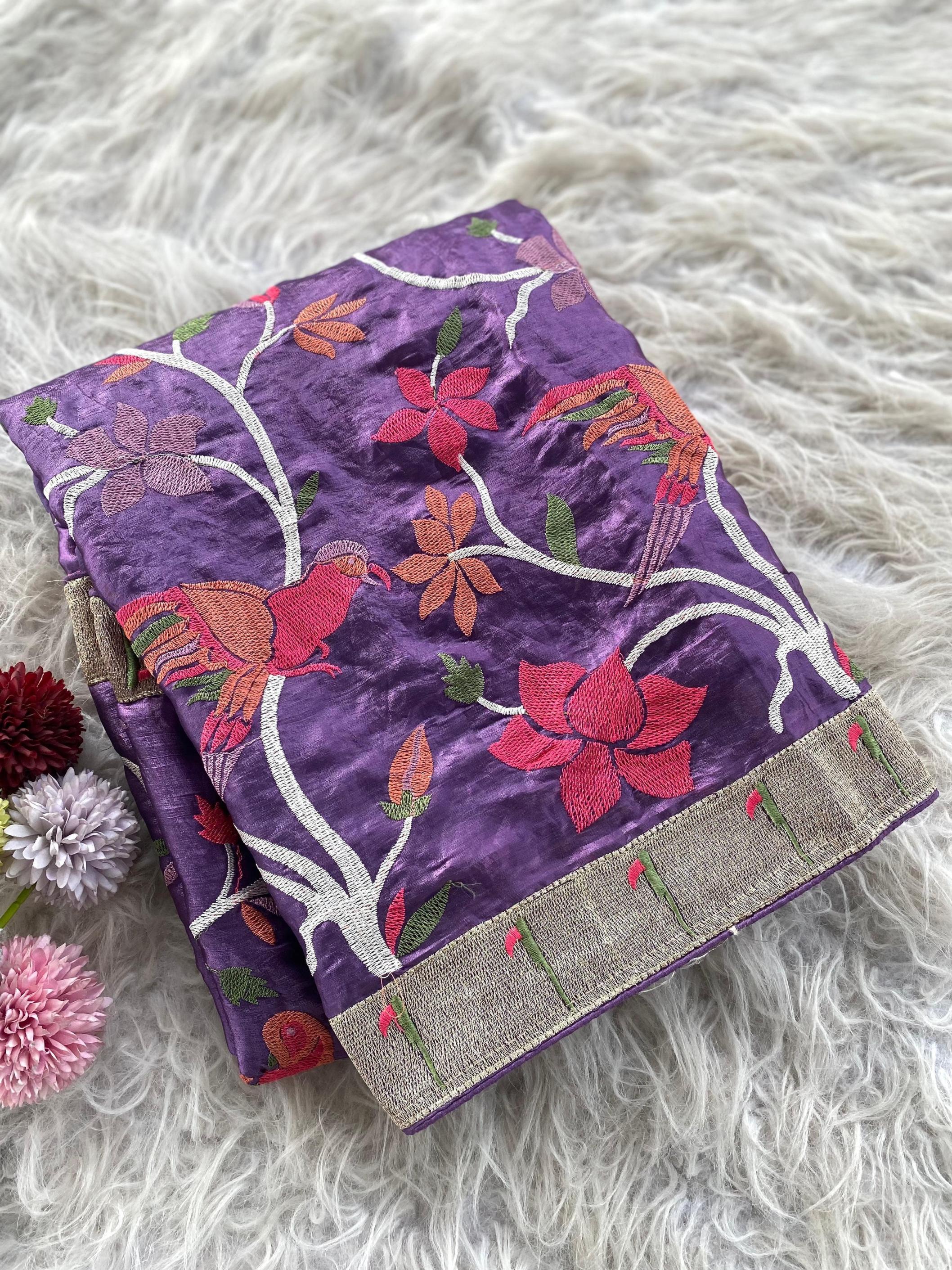 KINGFISHER SILK AMAZING WORK CLASSIC SAREE WHOLESALER 