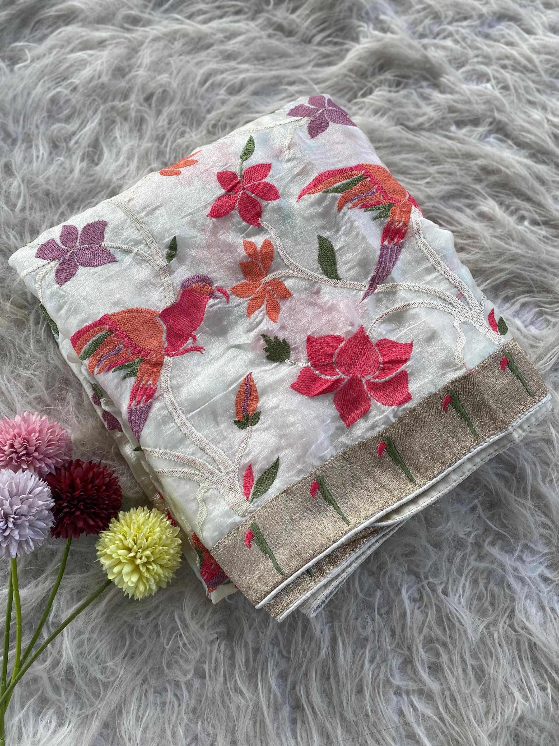 KINGFISHER SILK AMAZING WORK CLASSIC SAREE WHOLESALER 