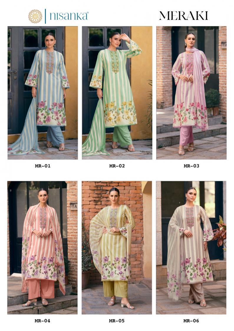 THE HERMITAGE SHOP MERAKI JAM SATIN READYMADE PRETTY PLUS SIZE PAKISTANI 3PCS DRESS