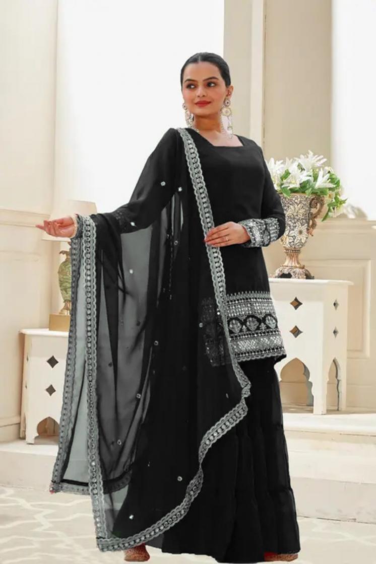 PR 9STAR FASHION FLORABEL VOL-3 HEAVY FOX GEORGETTE WITH EMBRODERY SEQUENCE  WORK FANCY DESIGNER SUITS