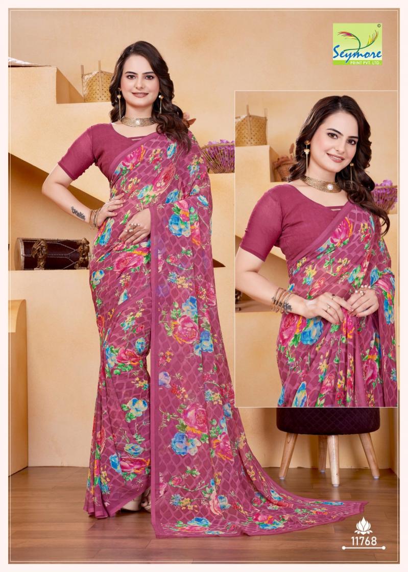 CHAMPA VOL 14 BY SEYMORE PRINT GEORGETTE NEW DESIGN SAREE 2025