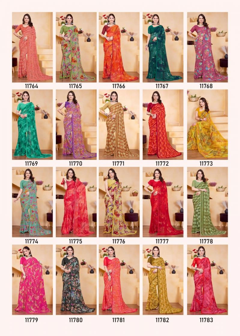 CHAMPA VOL 14 BY SEYMORE PRINT GEORGETTE NEW DESIGN SAREE 2025
