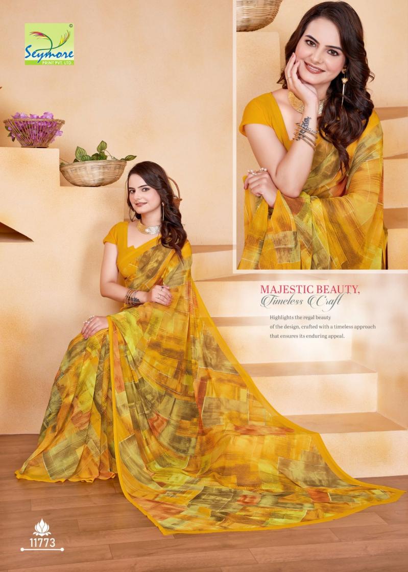 CHAMPA VOL 14 BY SEYMORE PRINT GEORGETTE NEW DESIGN SAREE 2025