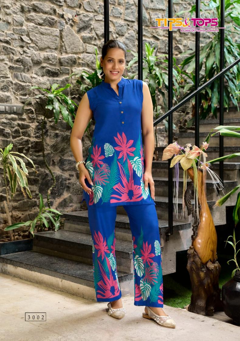 TIPS & TOPS SUMMER BEAUTY VOL 3 FULL STITCH RAYON CO-ORD SETS 