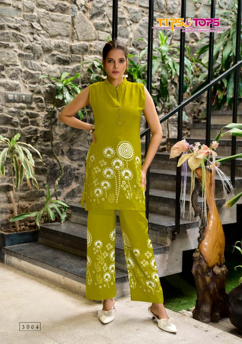 TIPS & TOPS SUMMER BEAUTY VOL 3 FULL STITCH RAYON CO-ORD SETS 