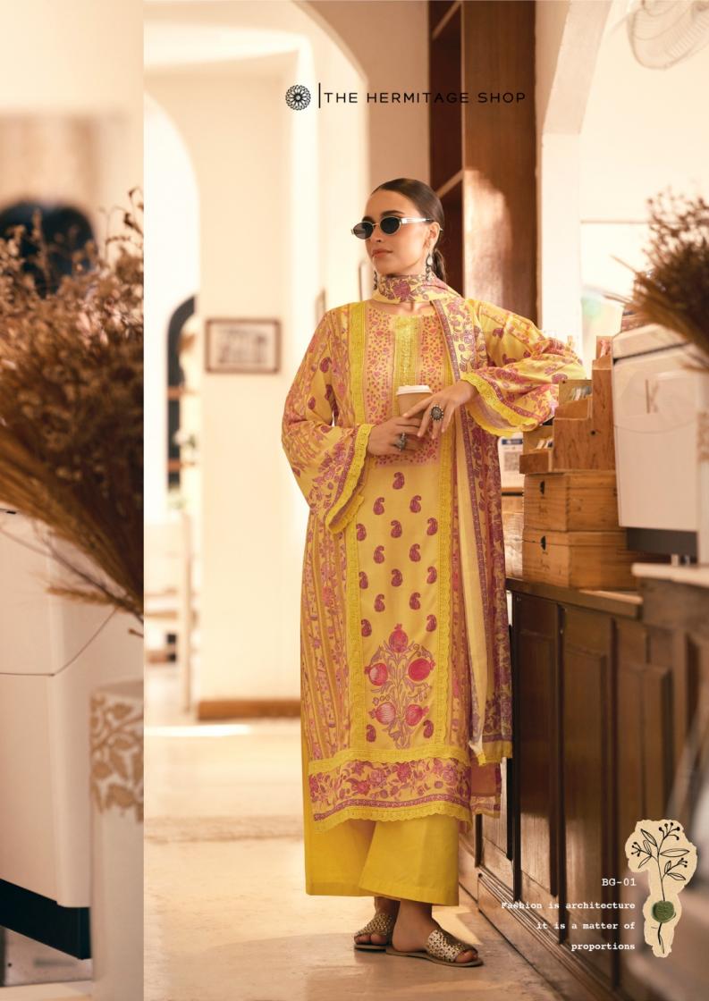 BAGH EDITION VOL 3 BY THE HERMITAGE SHOP LAWN PAKISTANI DRESS MATERIALS 