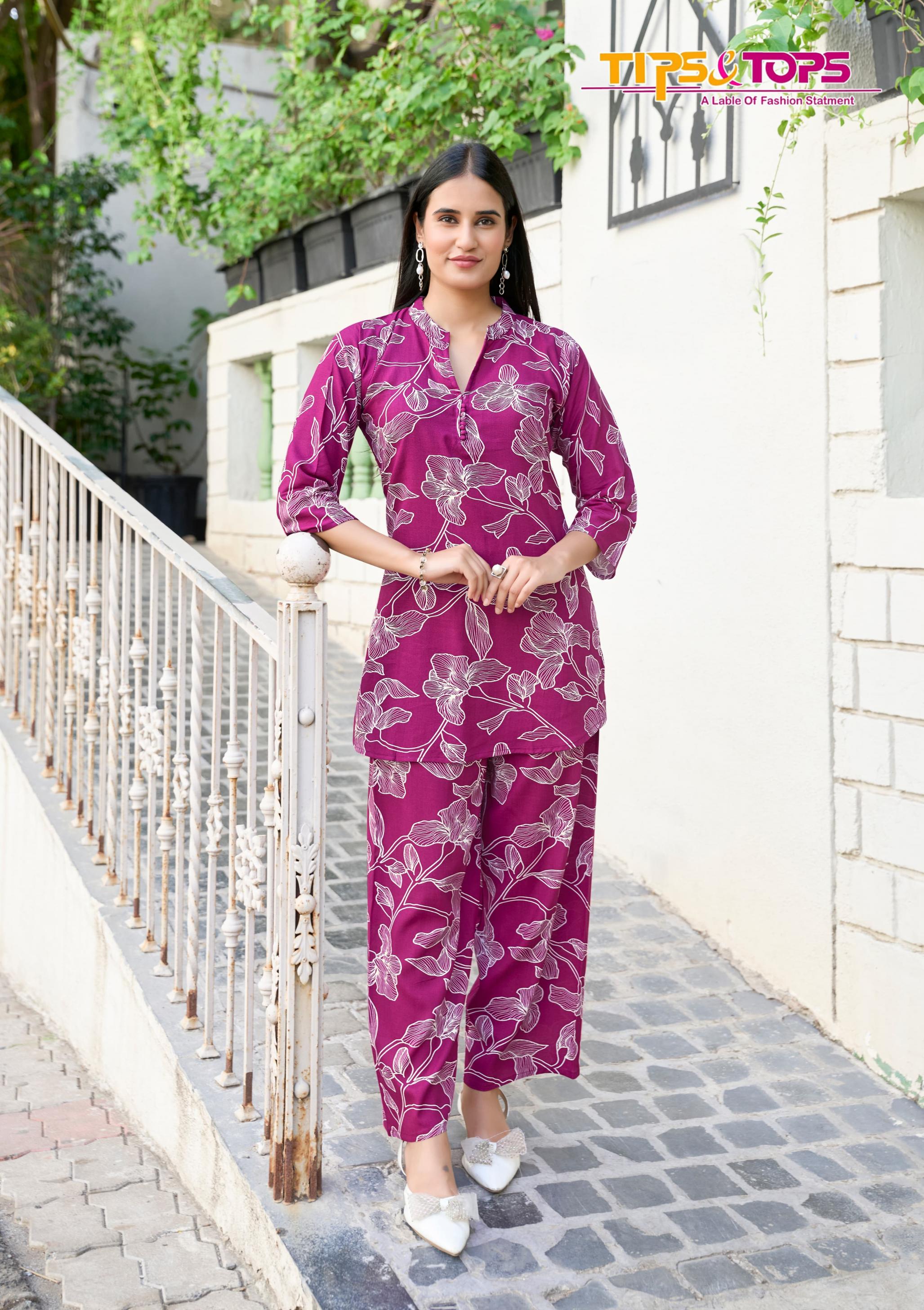 FASHION BEATS VOL 12 BY TIPS & TOPS RAYON CLASSIC READYMADE CO-ORD SETS 