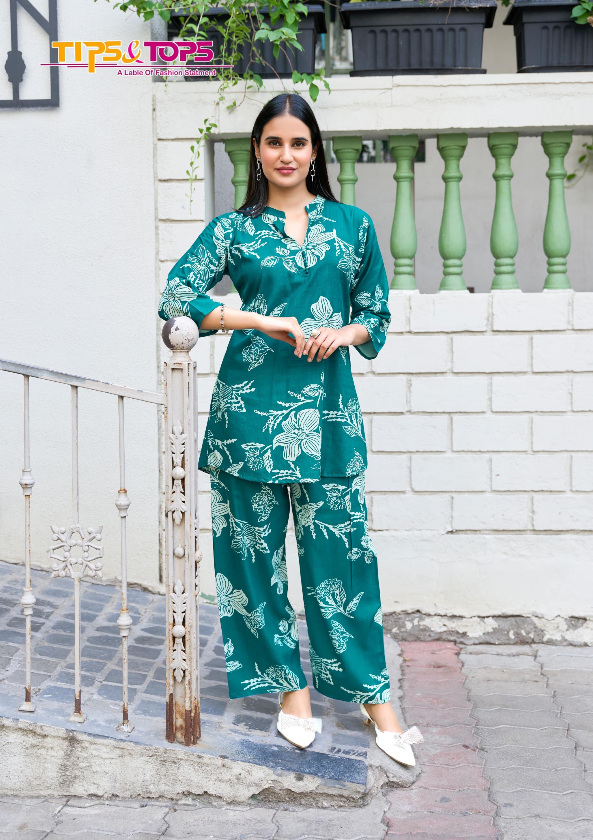 FASHION BEATS VOL 12 BY TIPS & TOPS RAYON CLASSIC READYMADE CO-ORD SETS 