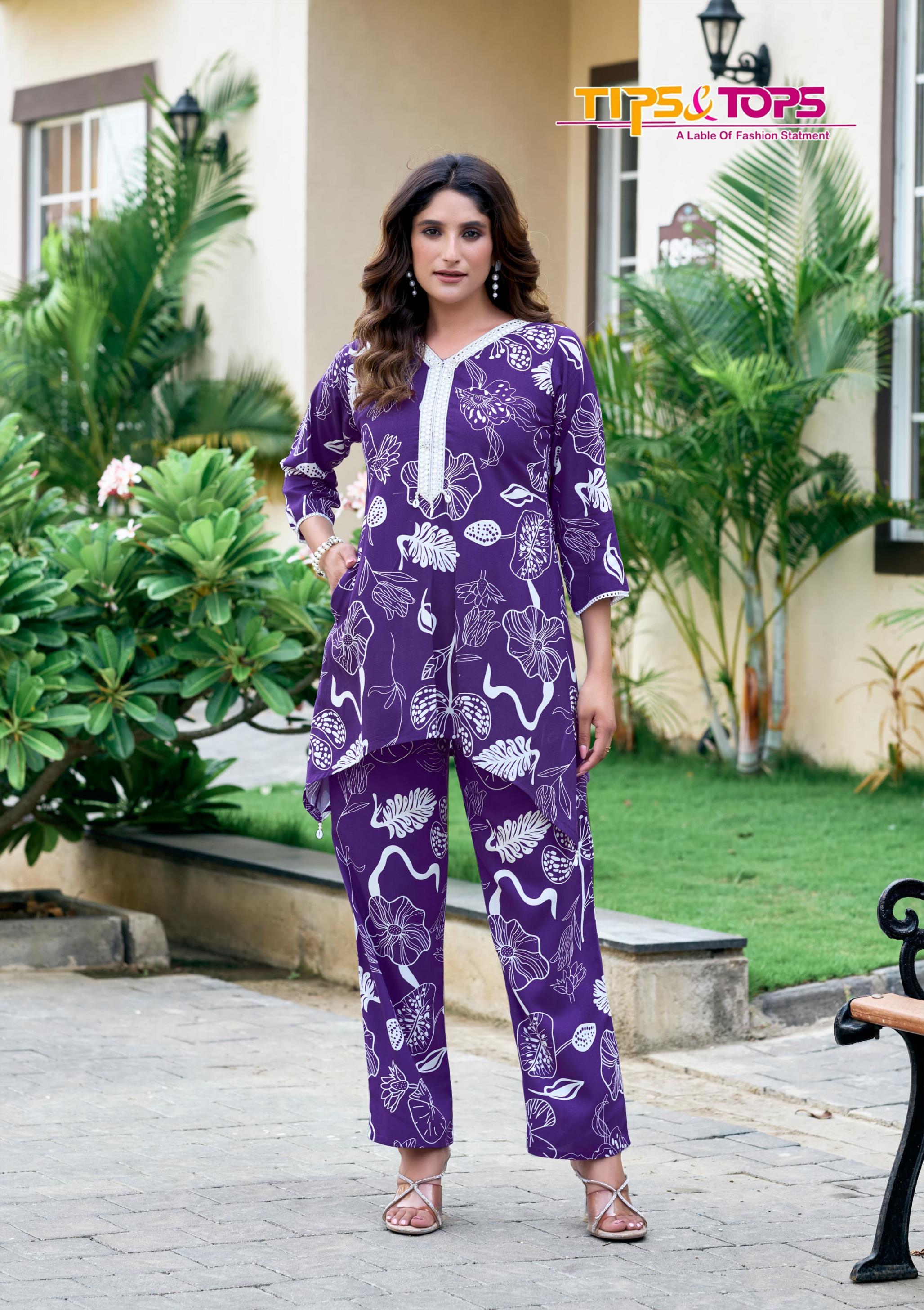 LIFESTYLE VOL 2 BY TIPS & TOPS RAYON READYMADE STYLISH CO-ORD FOR WOMENS 