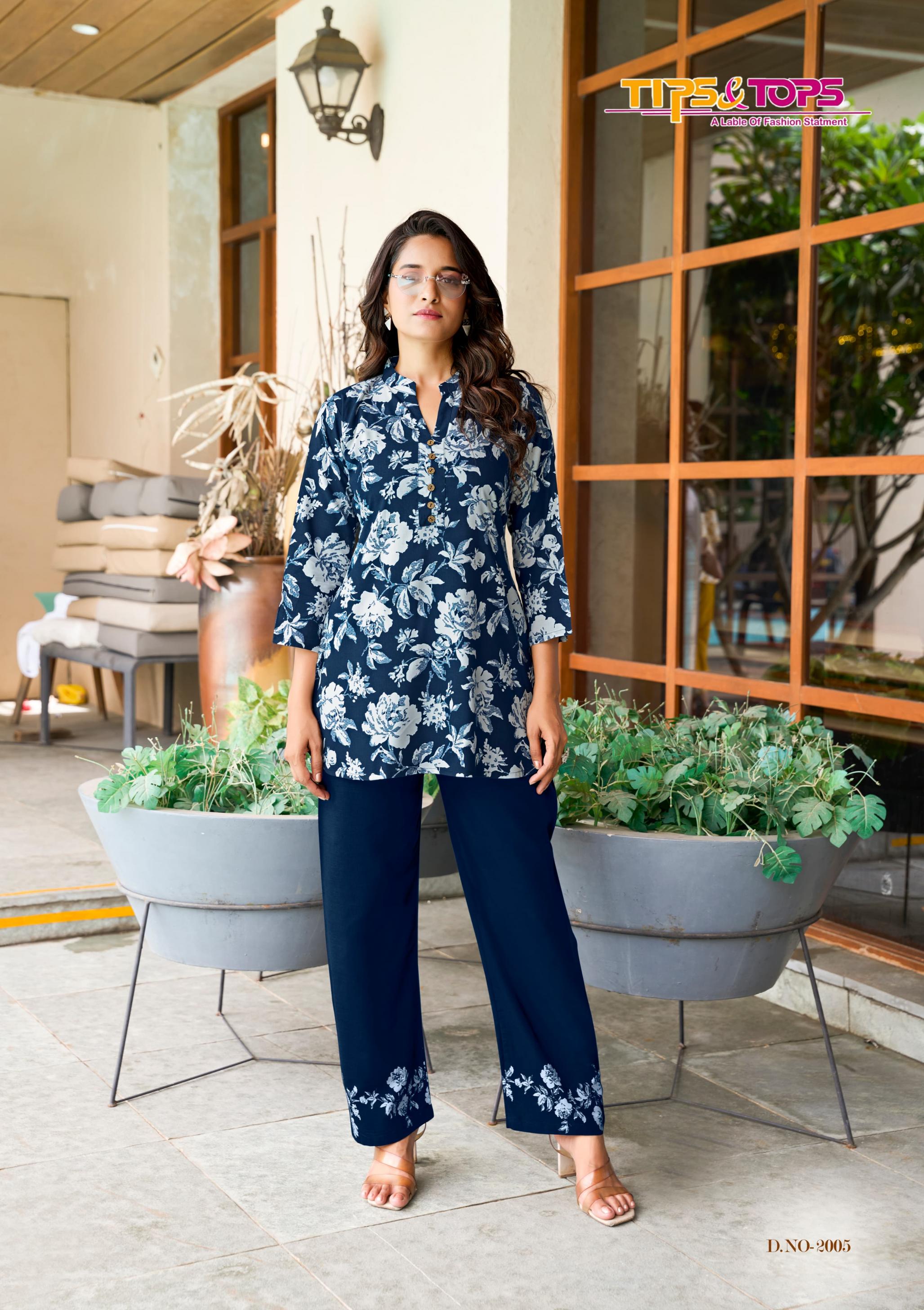 SUMMER BEAUTY VOL 2 BY TIPS & TOPS RAYON FULLY STITCH STYLISH CO-ORS SETS 