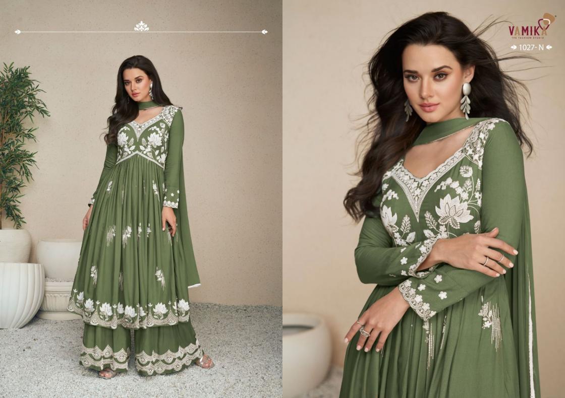 LAKHNAVI VOL 5 SUPER COLOR BY VAMIKA RAYON DESIGNER READYMADE PLAZZO DRESS