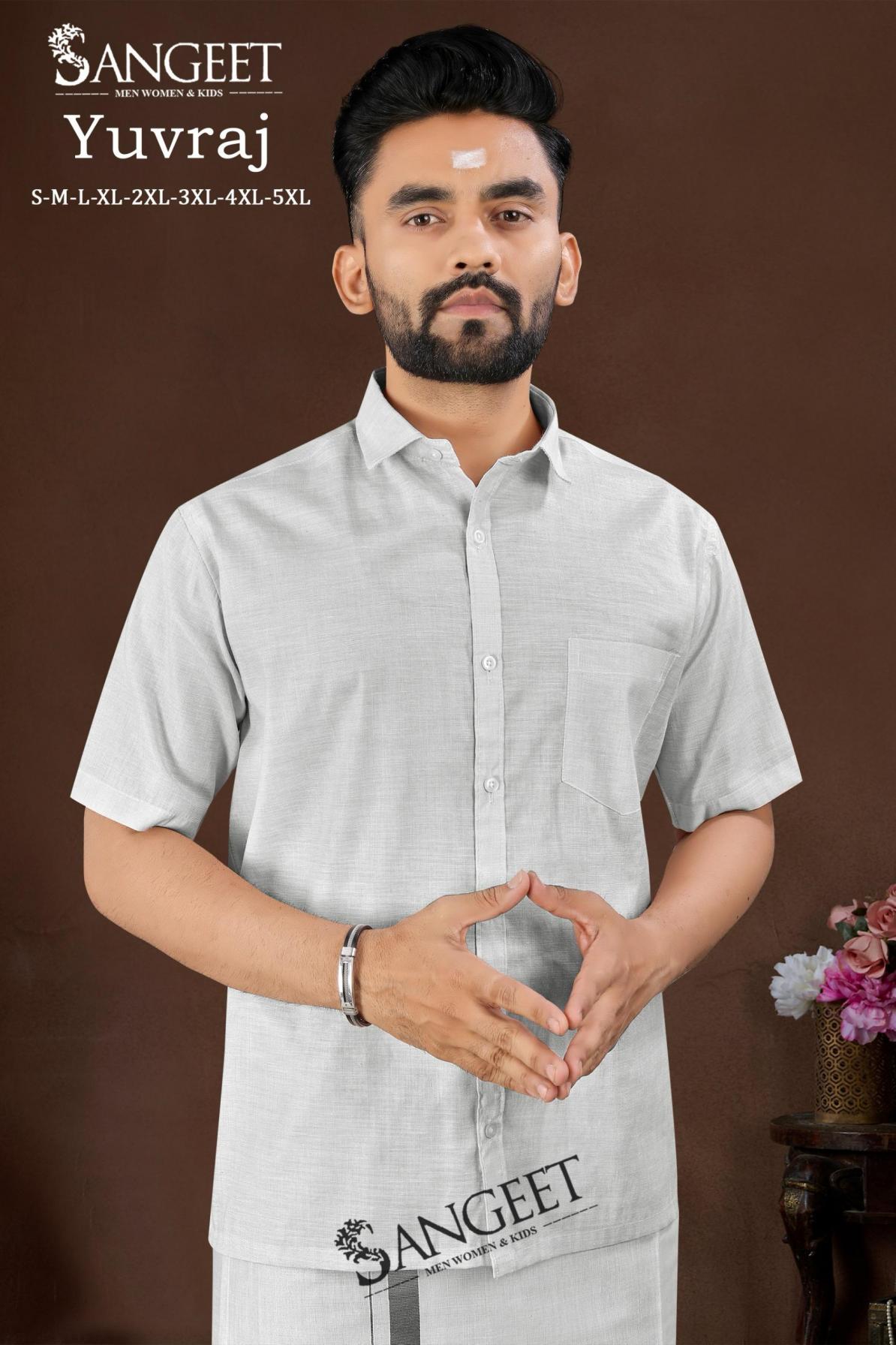 YUVRAJ HIT DESIGN FULLY STITCH PLUS SIZE SILK SOUTH MENS KURTA ONLINE 