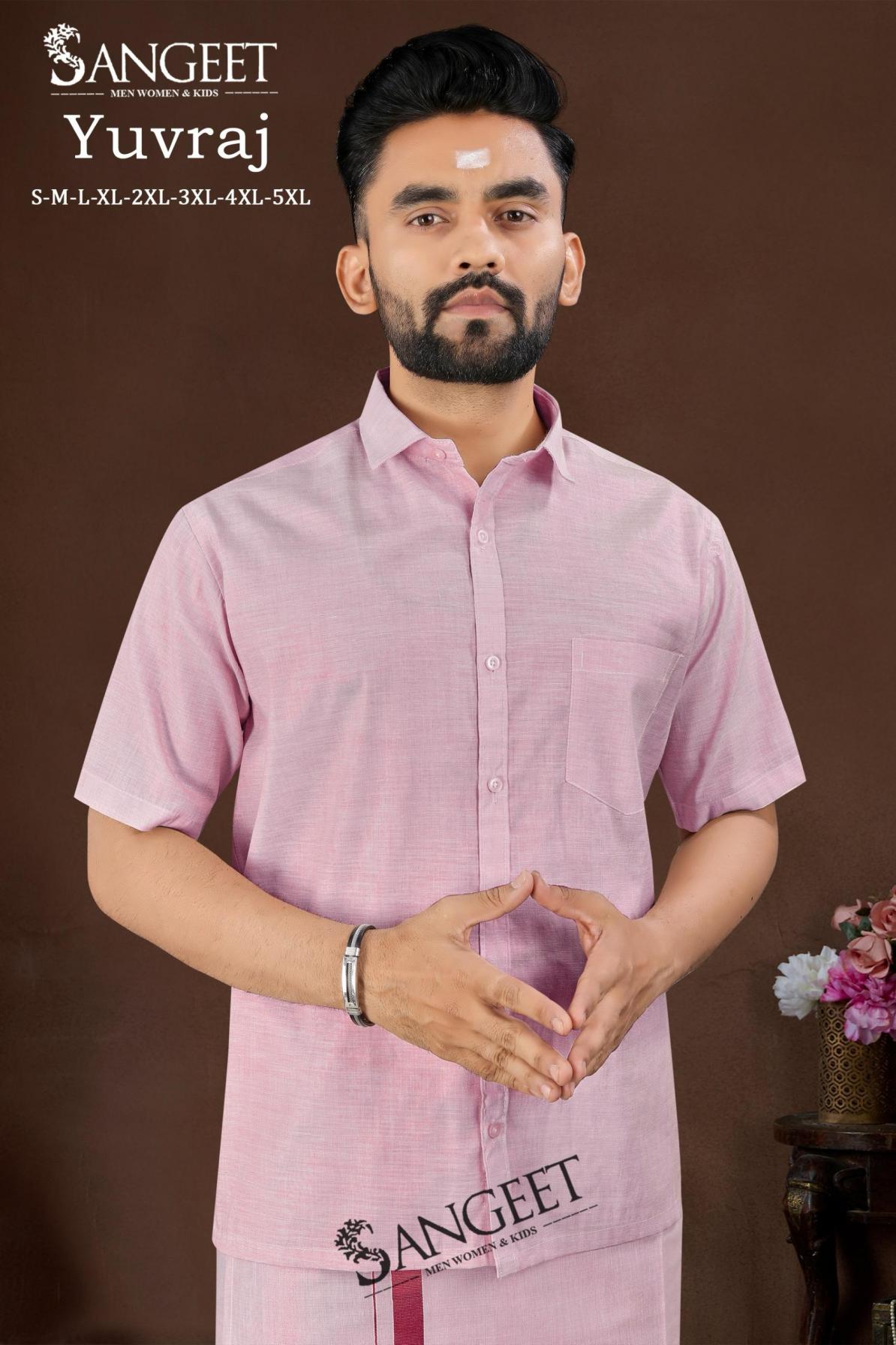 YUVRAJ HIT DESIGN FULLY STITCH PLUS SIZE SILK SOUTH MENS KURTA ONLINE 