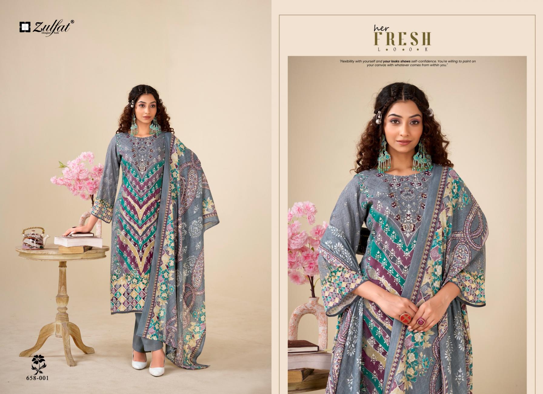 AAYAT VOL 16 BY ZULFAT VISCOSE RAYON STYLISH FANCY DRESS MATERIALS 