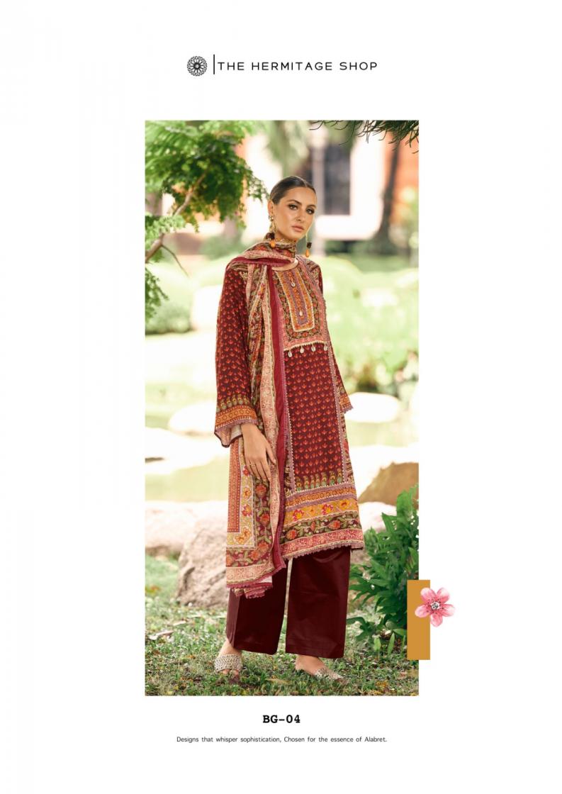 THE HERMITAGE SHOP BAGH EDITION VOL 4 LAWN PAKISTANI SUIT FOR WOMENS 