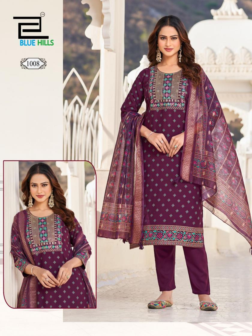 DUPATTA WORLD BY BLUE HILLS RAYON CLASSIC PLUS SIZE FULL STITCH SUITS 