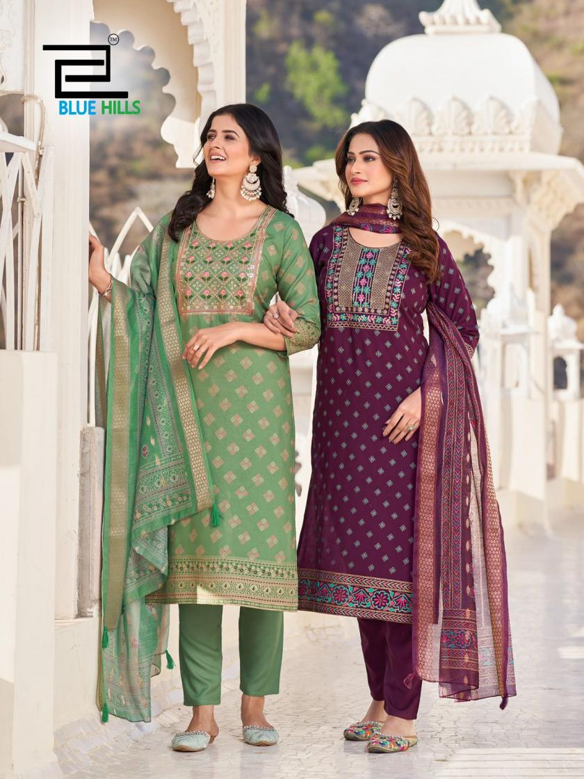 DUPATTA WORLD BY BLUE HILLS RAYON CLASSIC PLUS SIZE FULL STITCH SUITS 