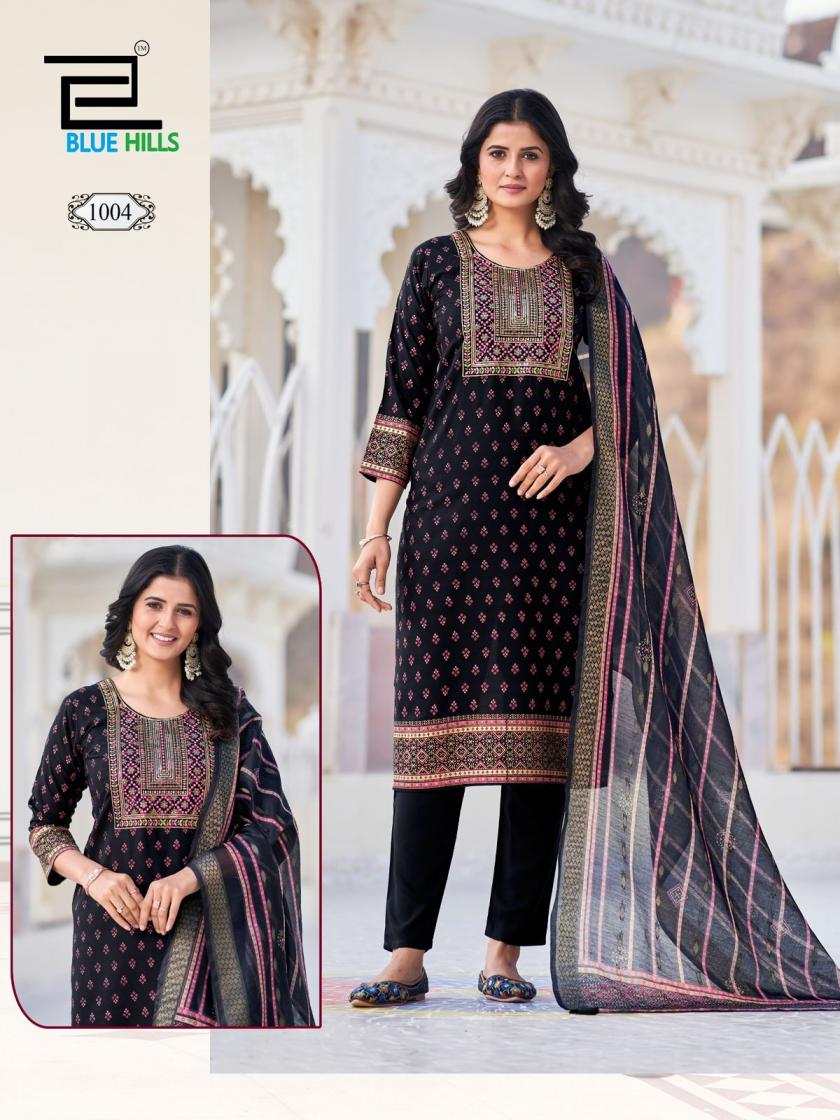 DUPATTA WORLD BY BLUE HILLS RAYON CLASSIC PLUS SIZE FULL STITCH SUITS 