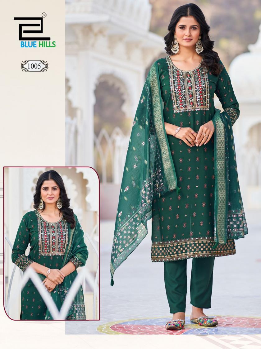 DUPATTA WORLD BY BLUE HILLS RAYON CLASSIC PLUS SIZE FULL STITCH SUITS 