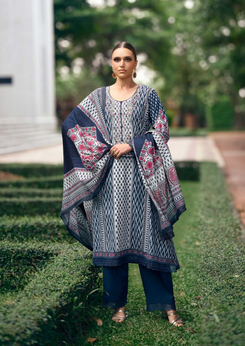 NISANKA THE HERMITAGE SHOP ELAHE LAWN COTTON PAKISTANI PRINT FANCY MATERIALS 