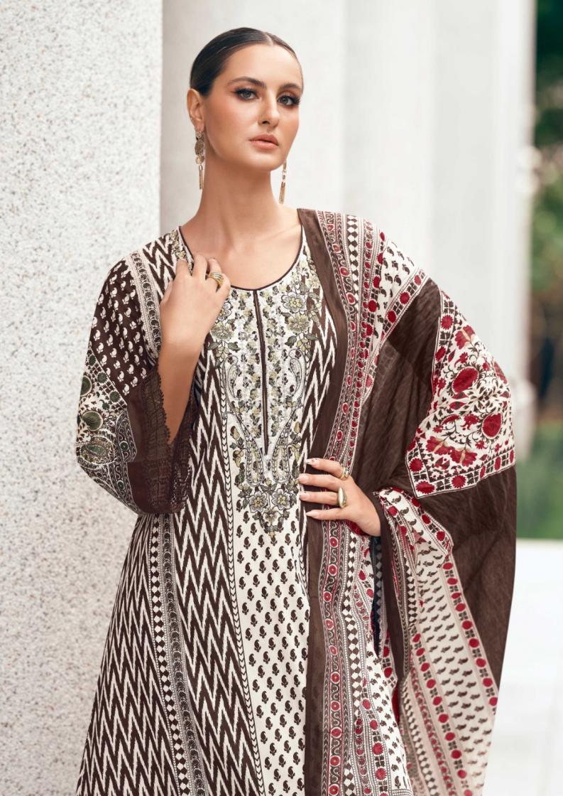 NISANKA THE HERMITAGE SHOP ELAHE LAWN COTTON FULL STITCH PLUS SIZE PAKISTANI SUITS  