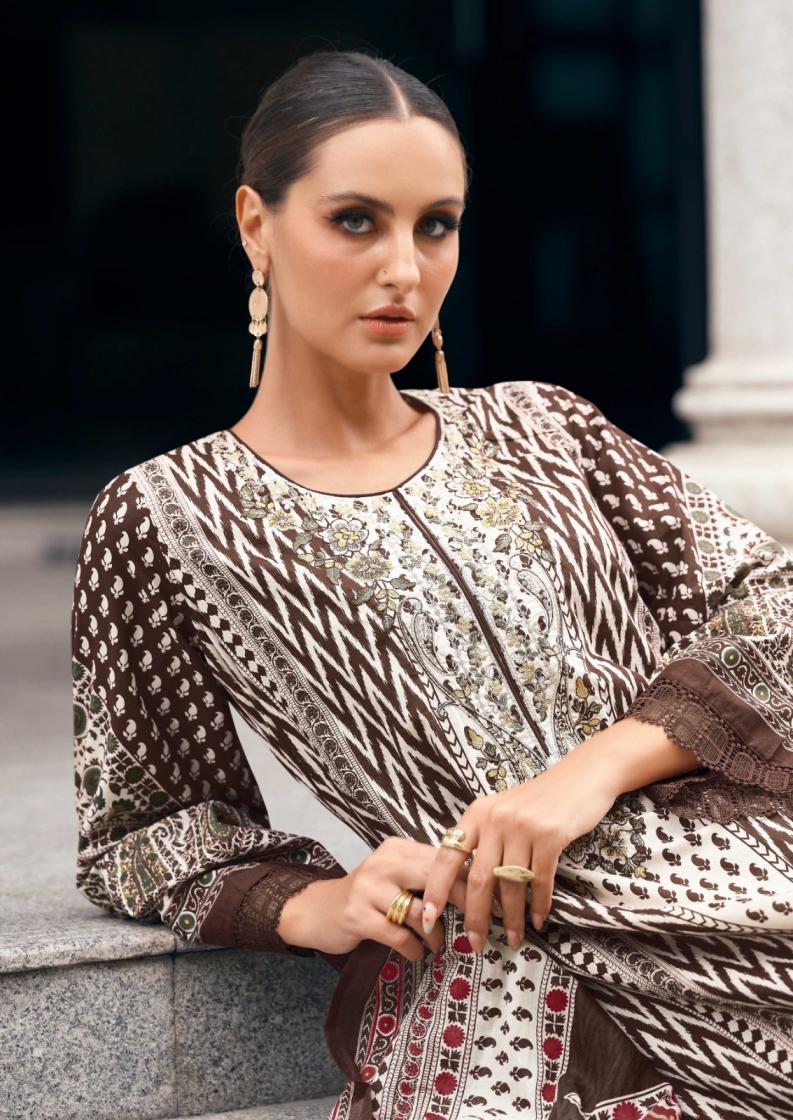 NISANKA THE HERMITAGE SHOP ELAHE LAWN COTTON FULL STITCH PLUS SIZE PAKISTANI SUITS  