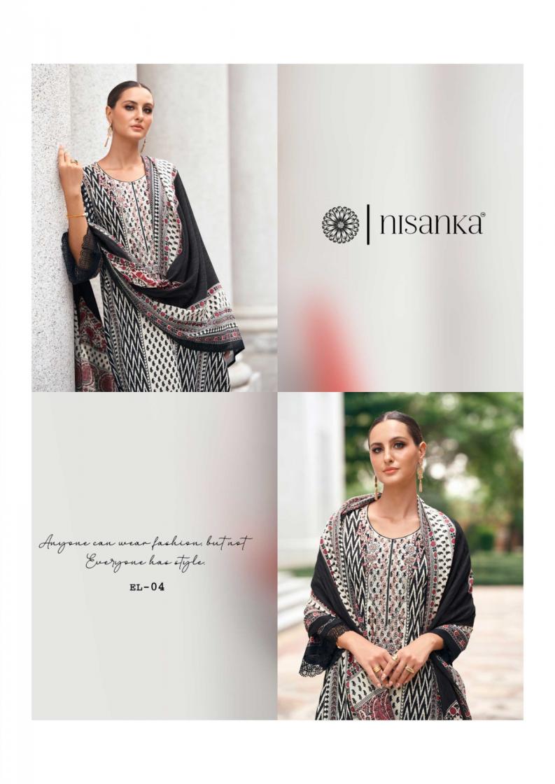 NISANKA THE HERMITAGE SHOP ELAHE LAWN COTTON FULL STITCH PLUS SIZE PAKISTANI SUITS  
