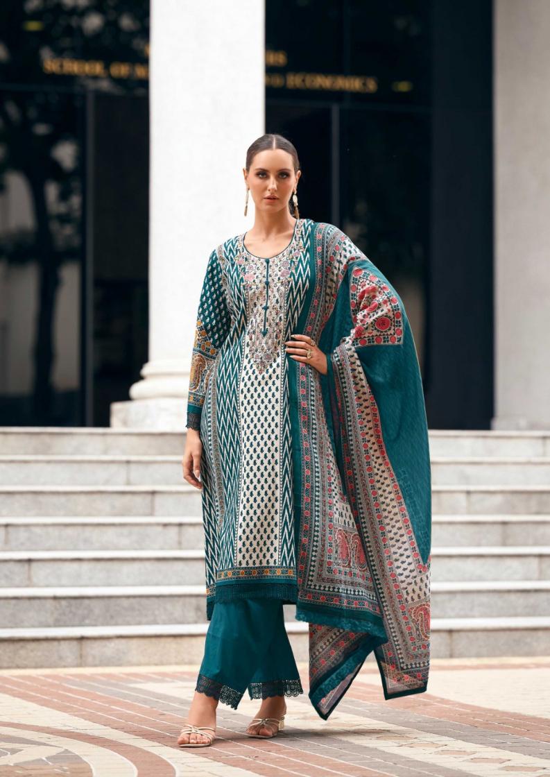 NISANKA THE HERMITAGE SHOP ELAHE LAWN COTTON FULL STITCH PLUS SIZE PAKISTANI SUITS  