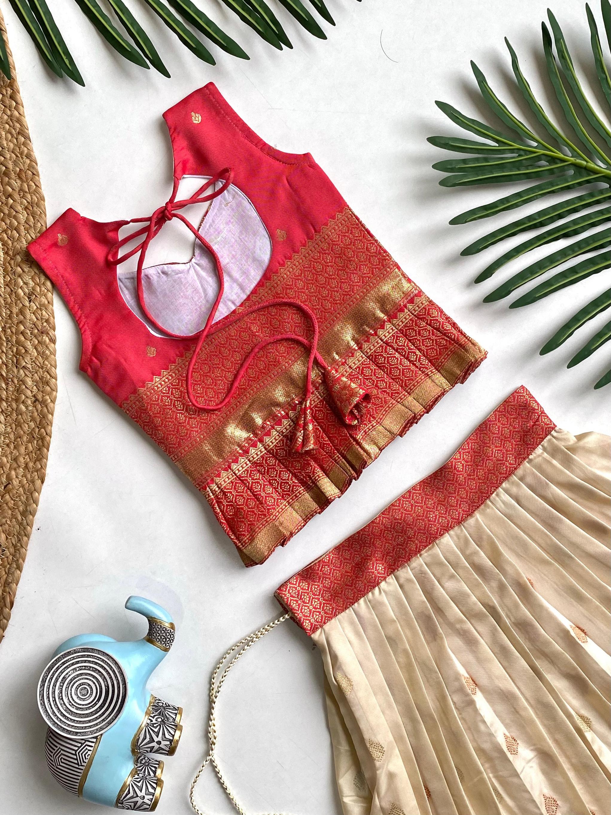 K AMISHA READYMADE PLUS SIZE SHOP TRENDY SILK BLEND TOP WITH SKIRT 