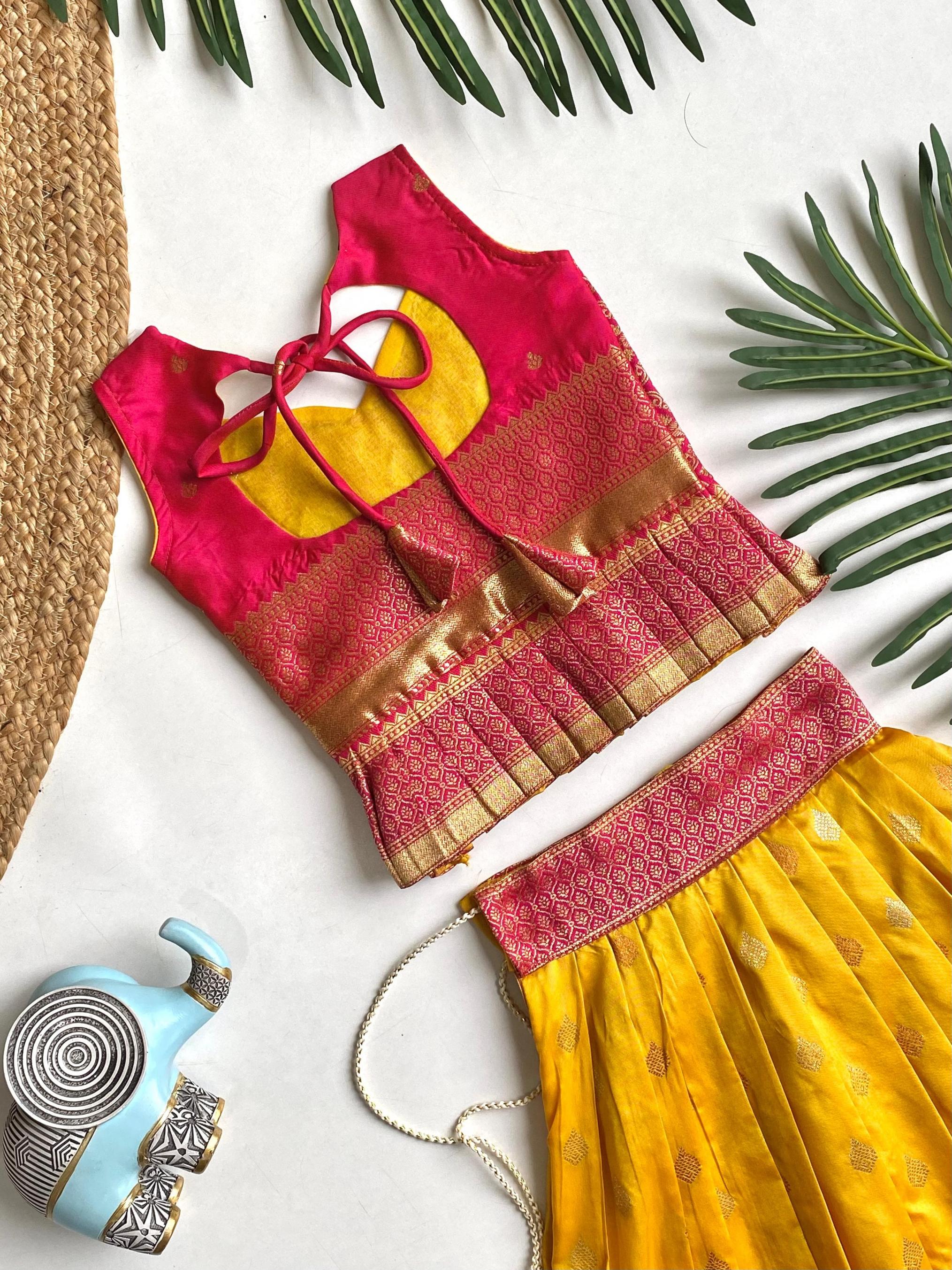 K AMISHA READYMADE PLUS SIZE SHOP TRENDY SILK BLEND TOP WITH SKIRT 