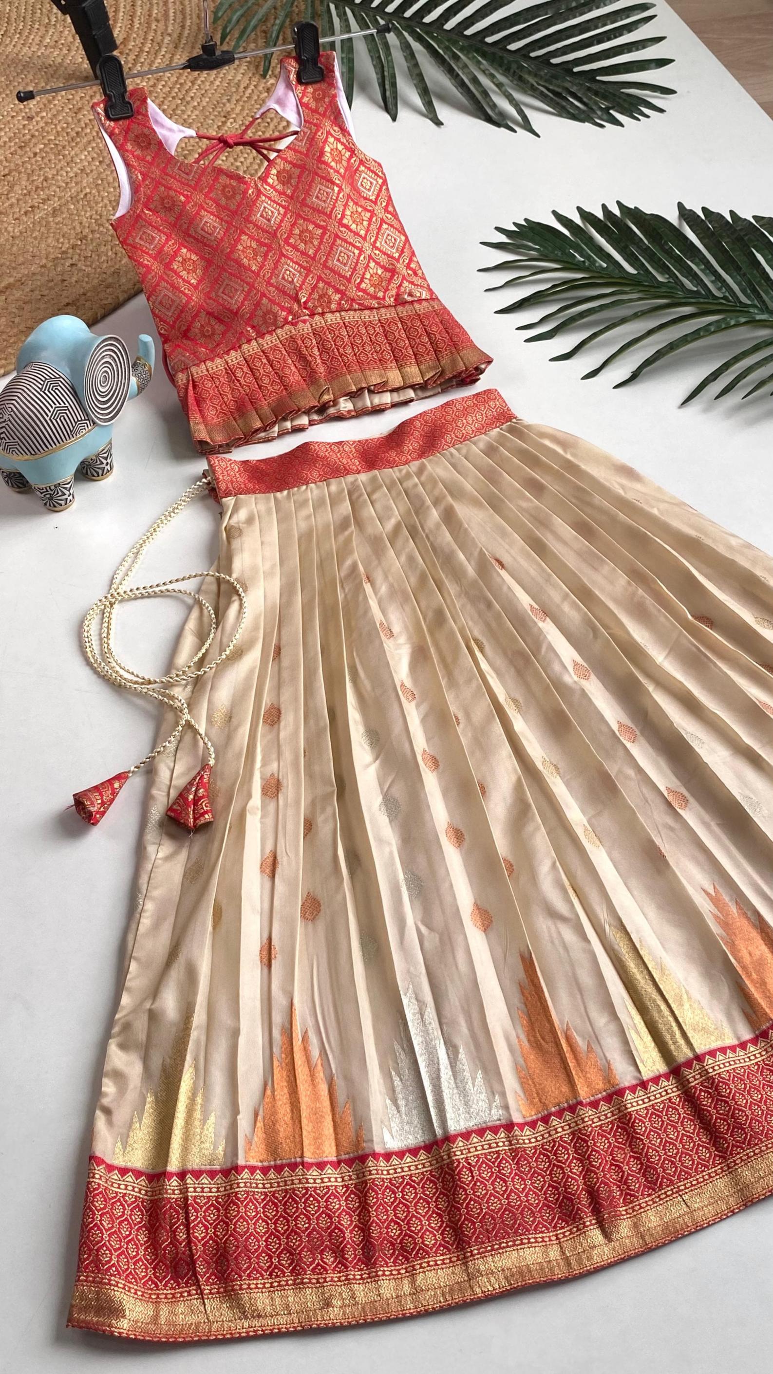 K AMISHA READYMADE PLUS SIZE SHOP TRENDY SILK BLEND TOP WITH SKIRT 