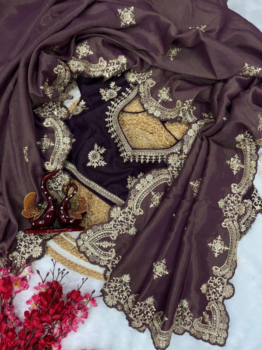 KC 2055 FESTIVAL WEAR GOLD WEAVE SILK SAREES ONLINE 