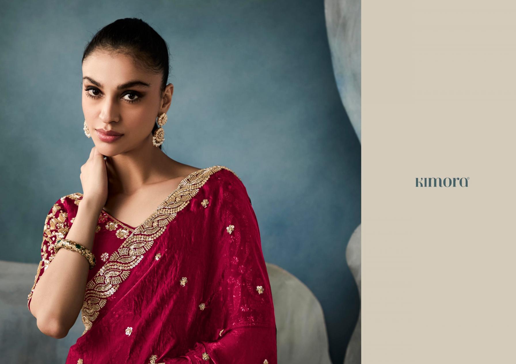 ICONIC 5424 BY KIMORA NET ORGANZA EXCLUSIVE DESIGNER SAREES 