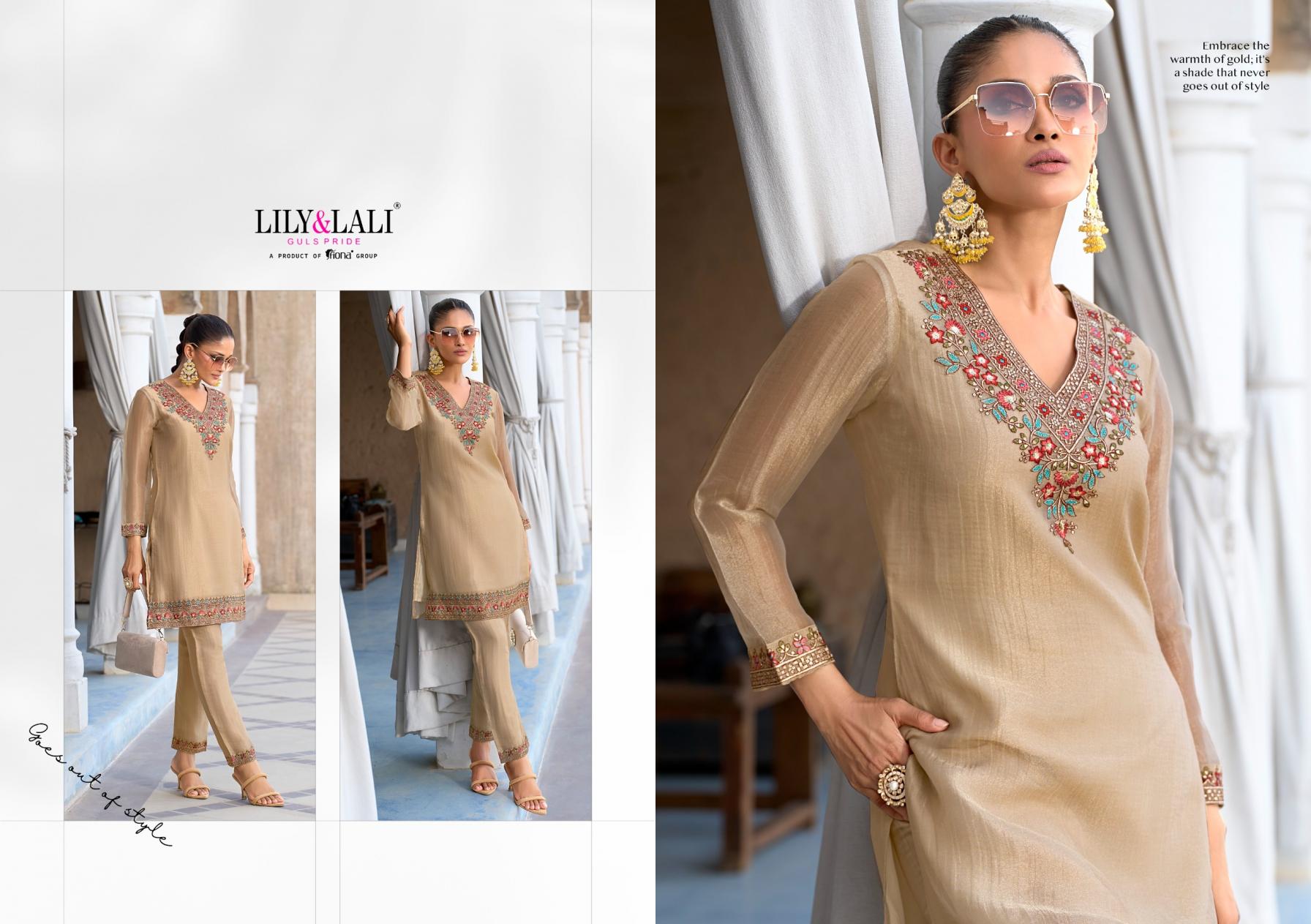 MULAQAT BY LILY & LALI SIMMER SILK FULL STITCH CLASSIC CO-ORD ONLINE 
