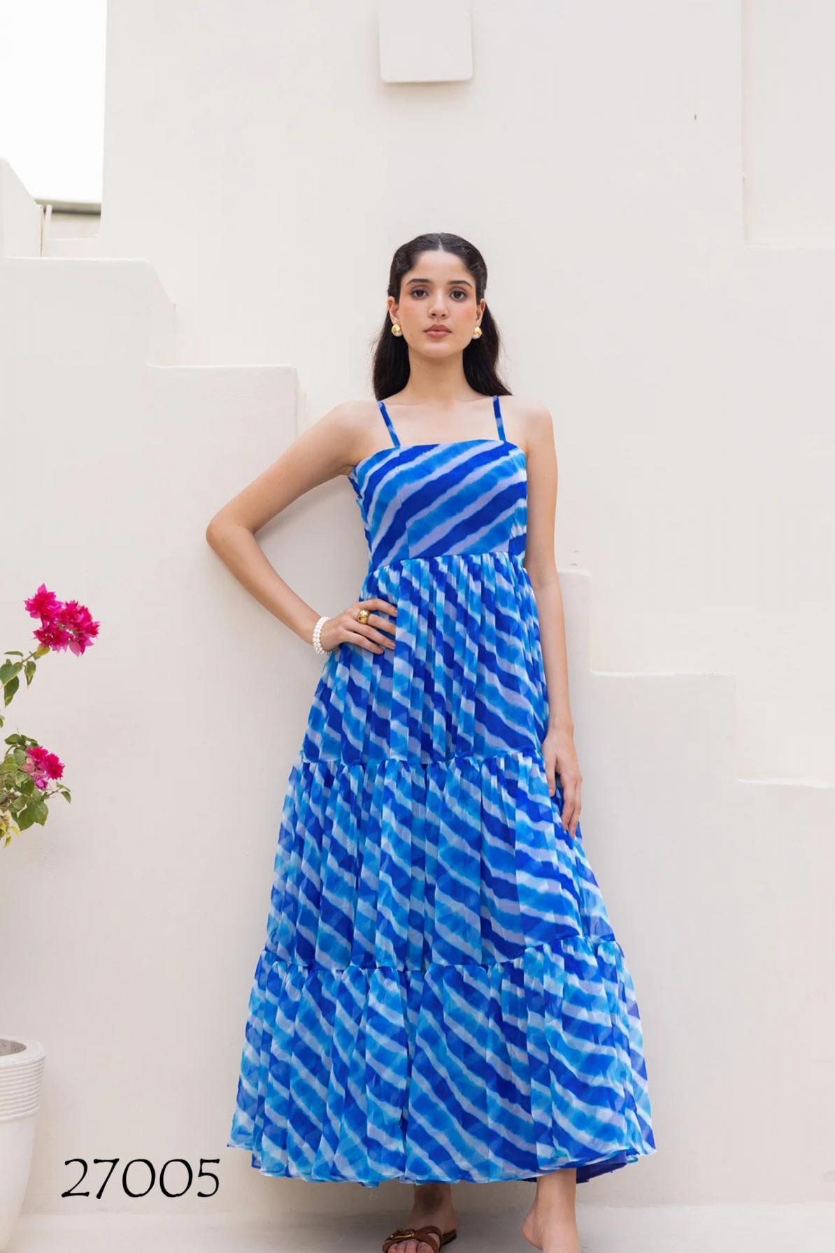 LUCAYA VOL 27 BEAUTIFUL LOOK FAUX GEORGETTE FULL STITCH BIG SIZE GOWN