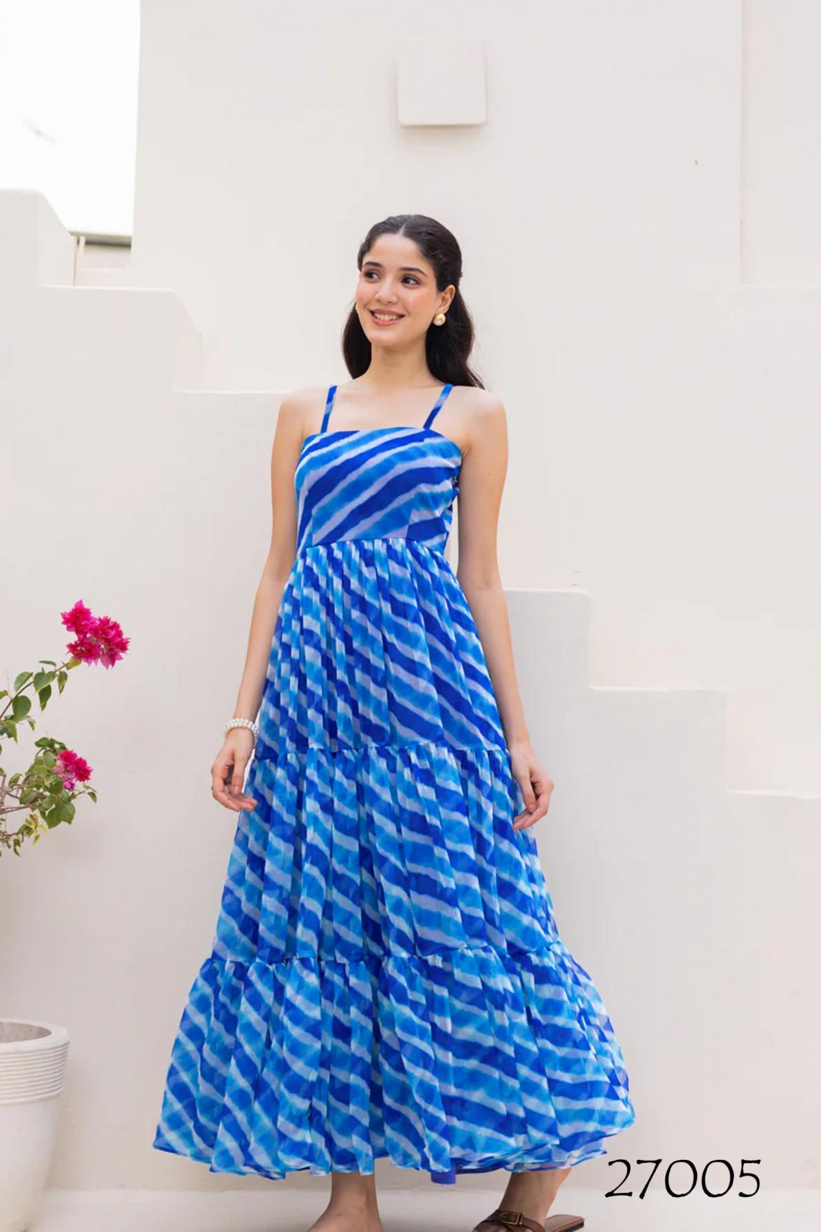 LUCAYA VOL 27 BEAUTIFUL LOOK FAUX GEORGETTE FULL STITCH BIG SIZE GOWN