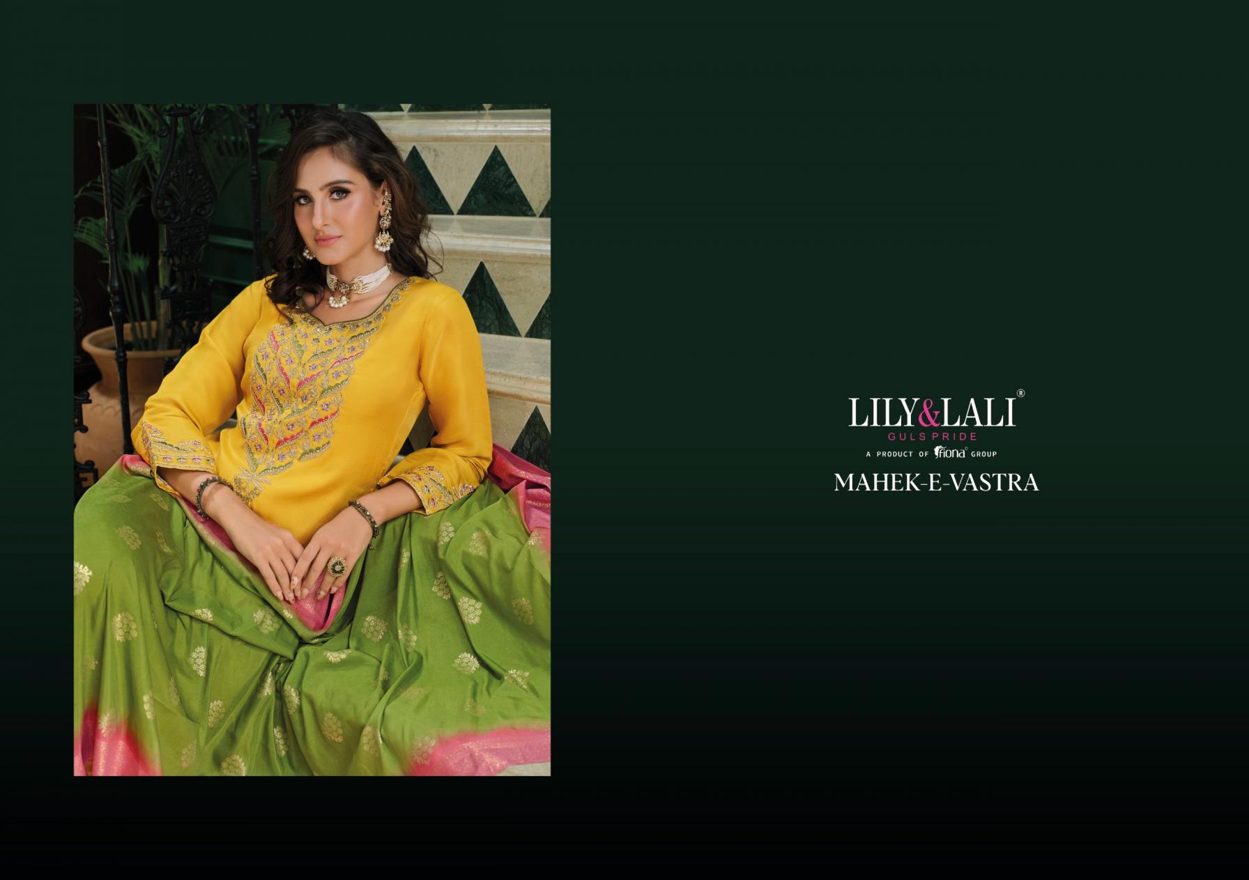 LILY & LALI MAHEK E VASTRA VISCOSE FULL STITCH CLASSIC 3PCS DRESS 